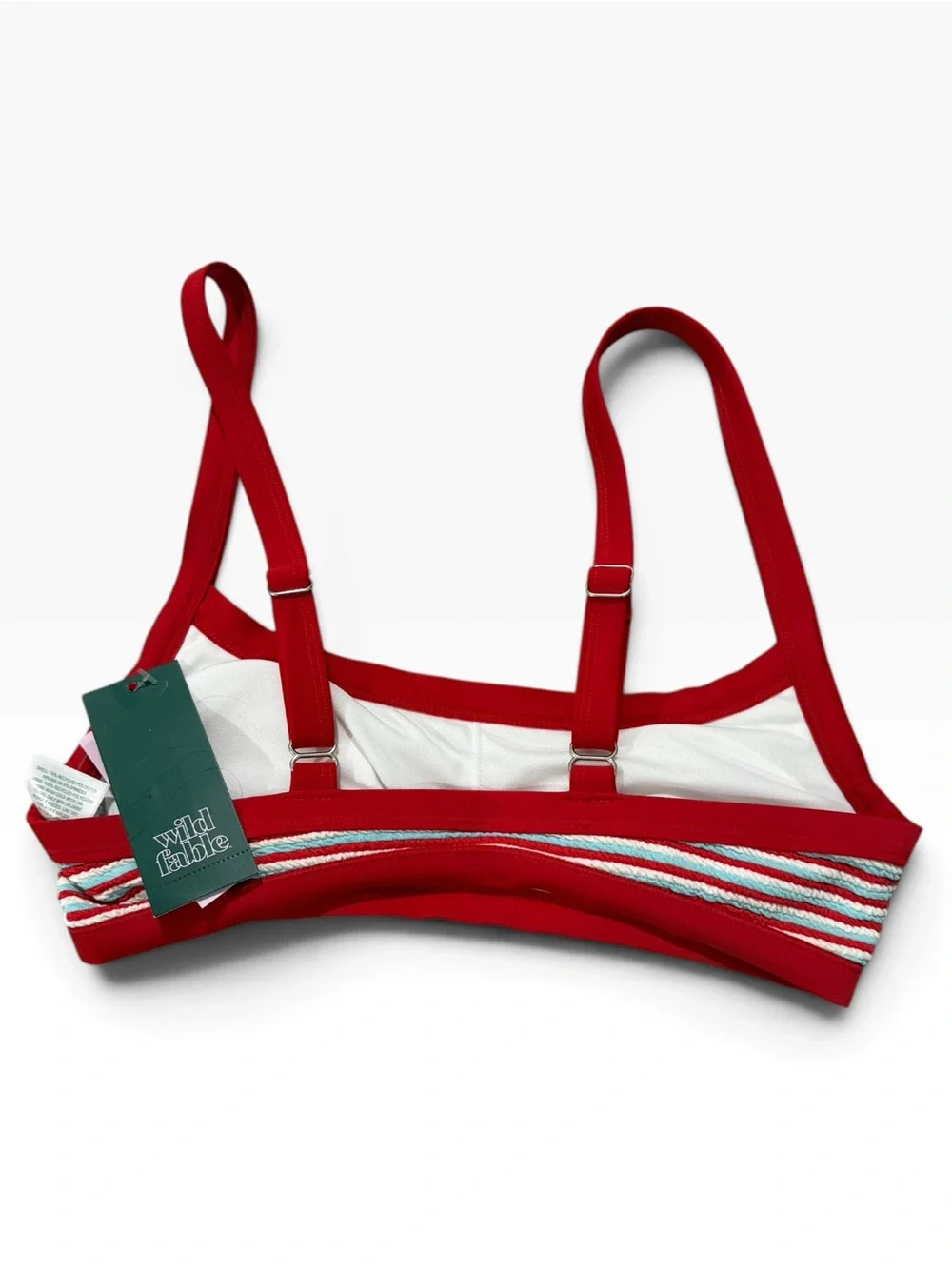 Wild Fable Red, White & Blue Striped Bikini XS/S- Low-Rise High-Leg Extra Cheeky